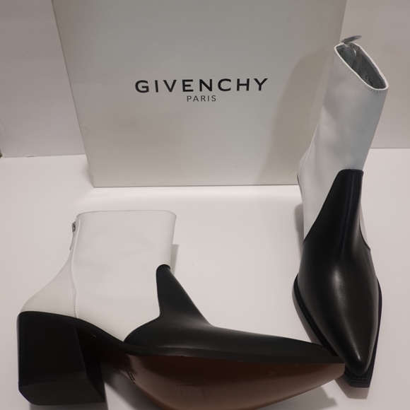 givenchy black and white boots